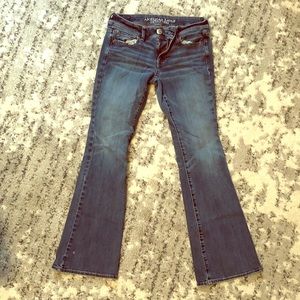 American eagle kick boot jeans size 2 SHORT